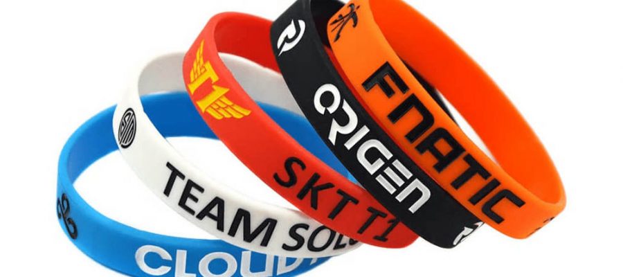 How are custom rubber bands used?